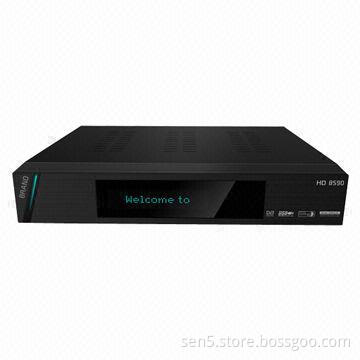 DVB-S2/T Receiver, Android + Linux, 1CA/1CI/3USB/Ethernet, with Wi-Fi Embedded and SD Card Reader